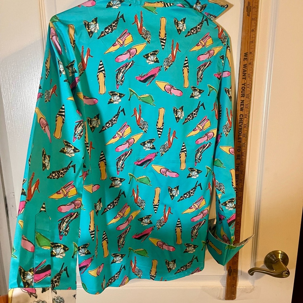 Dizzy Lizzy “tizzie” Rome top in turquoise shoe! - Picture 6 of 10